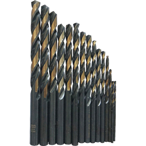 Jobber Length Drill Bit Set, 29 Pieces, High Speed Steel NTL Industrial