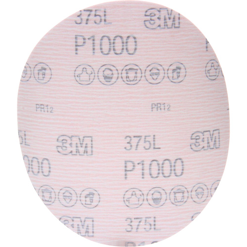 Hookit 375L Film Disc, 6" Dia., P1000 Grit, Aluminum Oxide NTL Industrial