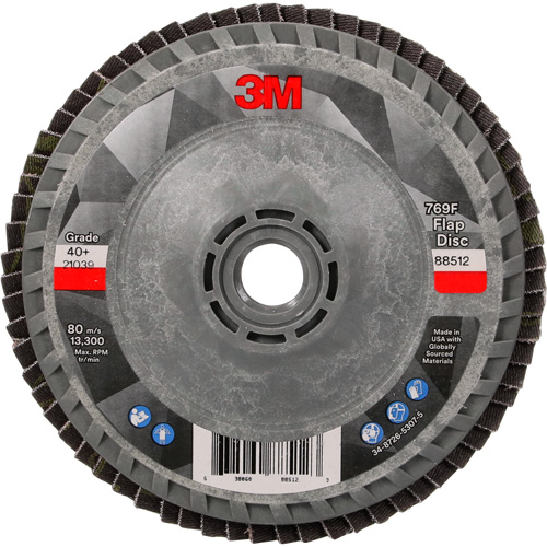769F Quick Change Flap Disc, 4-1/2" x 5/8"-11, Type 27, 40+ Grit, Ceramic NTL Industrial