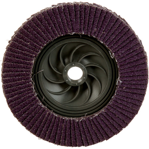 Disque &agrave; lamelles &agrave; changement rapide 769F, 5" x 5/8"-11, Type 27, Grain 40+, C&eacute;ramique NTL Industrial