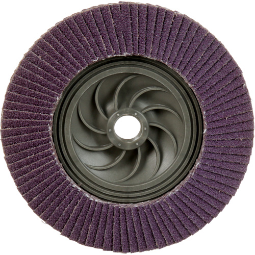 Disque &agrave; lamelles &agrave; changement rapide 769F, 5" x 5/8"-11, Type 29, Grain 60+, C&eacute;ramique NTL Industrial