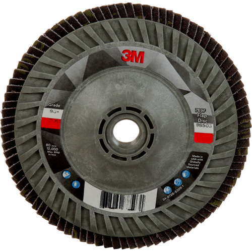 769F Quick Change Flap Disc, 5" x 5/8"-11, Type 27, 80+ Grit, Ceramic NTL Industrial