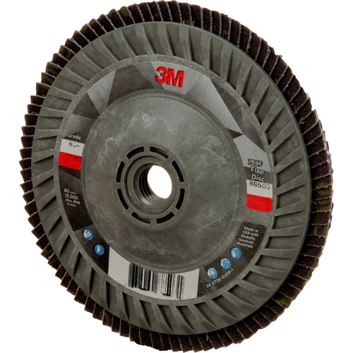 769F Quick Change Flap Disc, 5" x 5/8"-11, Type 27, 80+ Grit, Ceramic NTL Industrial