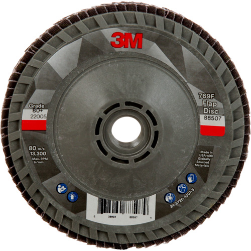 Disque &agrave; lamelles &agrave; changement rapide 769F, 4-1/2" x 5/8"-11, Type 29, Grain 80+, C&eacute;ramique NTL Industrial