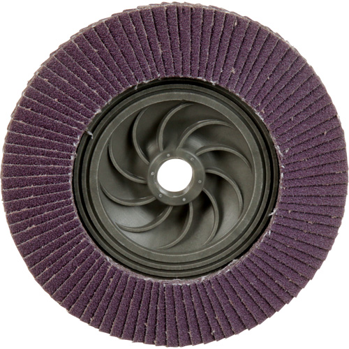 Disque &agrave; lamelles &agrave; changement rapide 769F, 5" x 5/8"-11, Type 29, Grain 80+, C&eacute;ramique NTL Industrial