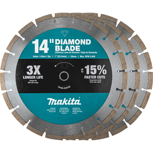 Lame au diamant segment&eacute;e &agrave; usage g&eacute;n&eacute;ral pour entrepreneur NTL Industrial