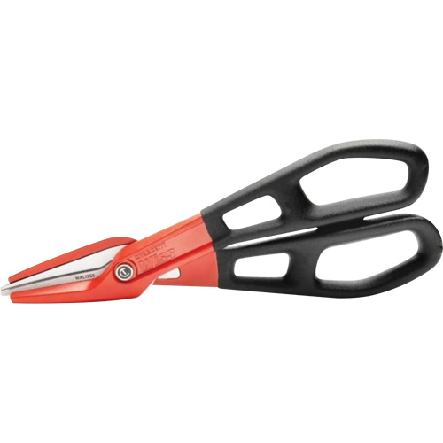 13" Serrated Aluminum Tinner Snip with Dipped Handle, 3" Cut Length, Straight Cut NTL Industrial
