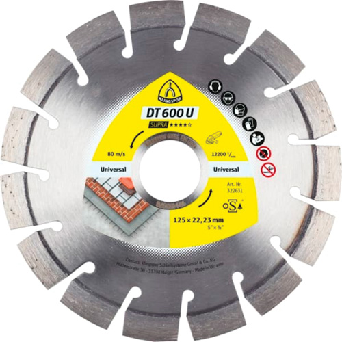 Grandes lames au diamant DT 600 U Supra NTL Industrial