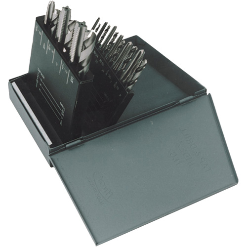 Jeu de forets courts & taraud moyens manuel HT18, 18 morcea NTL Industrial