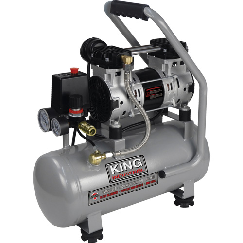 Compresseur &agrave; air sans huile ultra silencieux, Essence, 3 gal., 135 PSI NTL Industrial