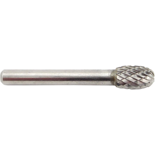 Oval Shape Carbide Shipyard Bur, SE-3, 3/8" Dia., 1/4" Shank, 5/8" Depth of Cut NTL Industrial