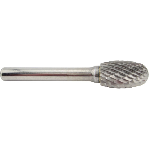 Oval Shape Carbide Shipyard Bur, SE-5, 1/2" Dia., 1/4" Shank, 7/8" Depth of Cut NTL Industrial