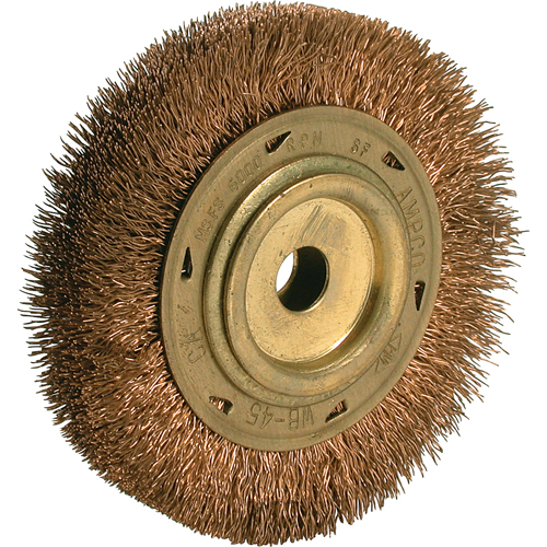 Power Tool Crimped Wire Wheel Brush, 6" Dia., 5/8" Arbor NTL Industrial