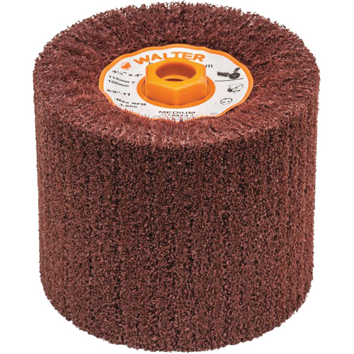 Blendex Surface Conditioning Drum, 4-1/2" Dia. x 4" W, 5/8"-11 Arbor, Medium Grit NTL Industrial