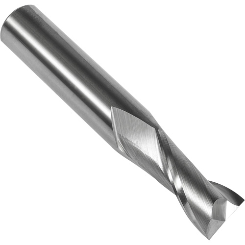 Fraise en bout carr&eacute;e 30° S108, 9/16" dia., 3-1/2" lo, 2 cannelures, 9/16" tige, Carbure NTL Industrial