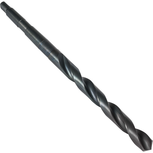 Small Taper Shank Drill Bit, 17/32", High Speed Steel, 4-5/8" Flute, 118° Point NTL Industrial