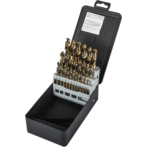 Heavy-duty Screw Machine Drill Bit Set, 29 Pieces, High Speed Cobalt NTL Industrial
