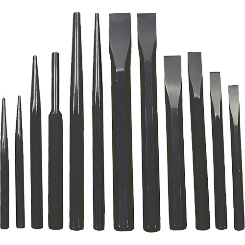 IPC-12 Jumbo Punch & Chisel Set, 12 Pieces NTL Industrial