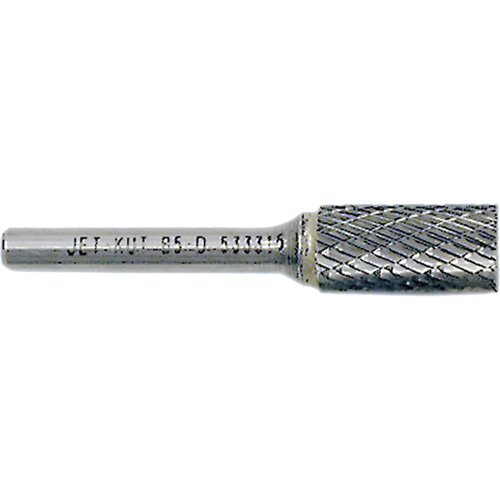 End-Cut Cylindrical Burr, 5/8" Dia., 1/4" Shank, 1" Depth of Cut NTL Industrial
