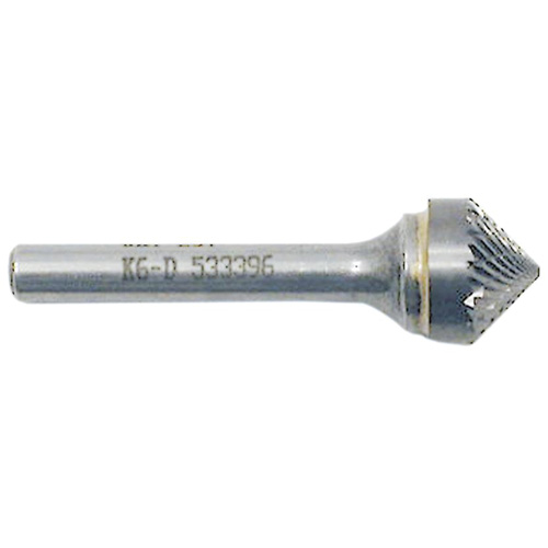 Fraise conique pointue, 1/2" dia., 1/4" Tige, 1/4" Prof. de la coupe NTL Industrial