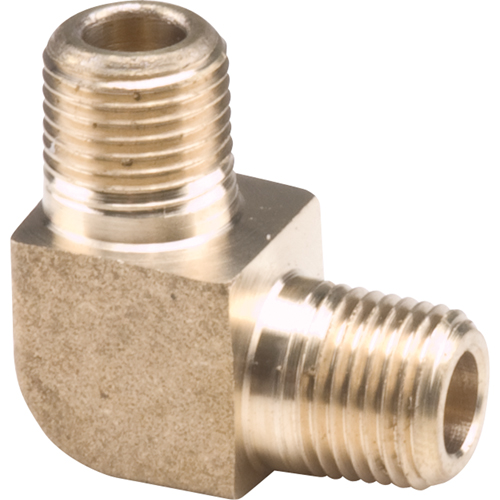 Male Pipe Elbows 90°, 1/2" x 3/8" Dia., Brass NTL Industrial