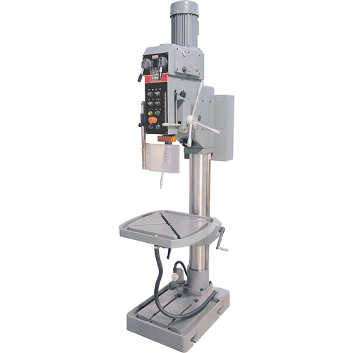 Variable Speed Gearhead Drill Presses, 5/8" Chuck, 2 Speed(s), 22" W x 22" L, #4 Morse NTL Industrial