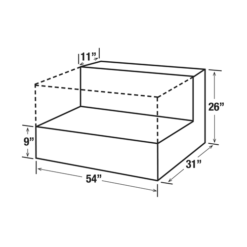R&eacute;servoir de transfert pour carburant en acier, Acier, Capacit&eacute; 100 gal., Noir NTL Industrial