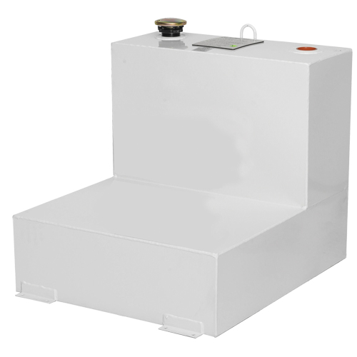 Steel Fuel Transfer Tank, Steel, 48 gal. Capacity, White NTL Industrial