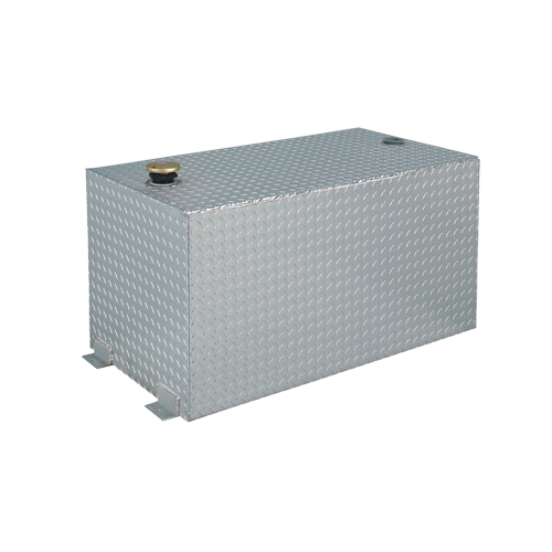 R&eacute;servoir de transfert pour carburant en aluminium, Aluminium, Capacit&eacute; 100 gal., Argent NTL Industrial