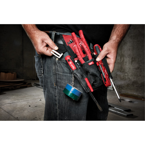Compact Utility Pouch, Multiple Tool Holder, Nylon, 7 Pockets NTL Industrial