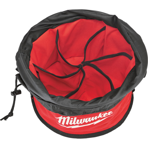 Parachute Organizer Bag, 11-4/5" L x 11-4/5" W x 11" H, Nylon, Black/Red NTL Industrial