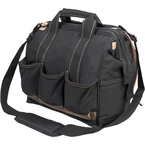 Multi-Compartment Tool Carrier, Polyester, 33 Pockets, Black NTL Industrial