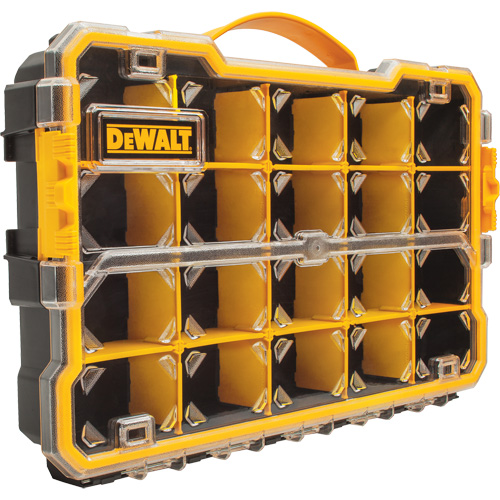 Compartment Pro Organizer, 11" W x 17-5/8" D x 2-7/8" H, Black/Yellow NTL Industrial