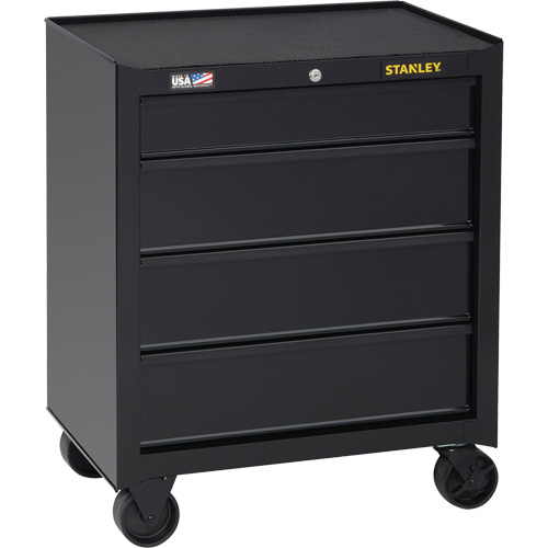 100 Series Rolling Tool Chest, 4 Drawers, 26-1/2" W x 18" D x 32" H, Black NTL Industrial