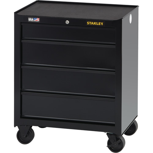 100 Series Rolling Tool Chest, 4 Drawers, 26-1/2" W x 18" D x 32" H, Black NTL Industrial