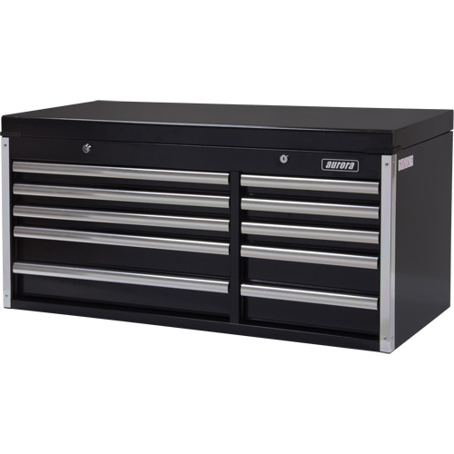 Industrial Tool Chest, 41" W, 10 Drawers, Black NTL Industrial