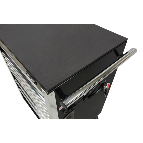 Heavy-Duty Tool Cart, 7 Drawers, 28" W x 22" D x 42-3/8" H, Black NTL Industrial