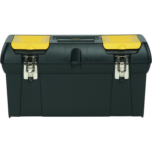 2000 Series Tool Box with Tray, 24" W x 11-1/4" D x 11" H, Black/Yellow NTL Industrial