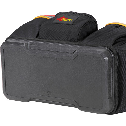 Molded Base Open-Top Tool Box, Ballistic Polyester, 17 Pockets, Black/Blue NTL Industrial