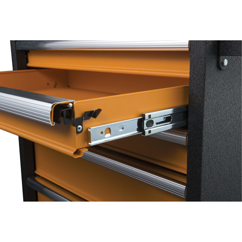 GSX Series Tool Chest, 26" W, 4 Drawers, Black/Orange NTL Industrial