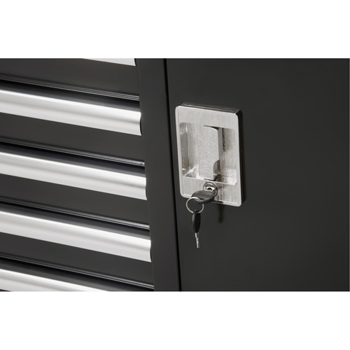 Industrial Tool Cart, 8 Drawers, 44-3/10" W x 21-1/10" D x 36-7/10" H, Black NTL Industrial