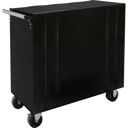 Industrial Tool Cart, 8 Drawers, 44-3/10" W x 21-1/10" D x 36-7/10" H, Black NTL Industrial