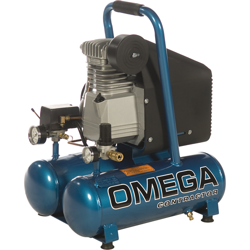 Portable Contractor Series Compressors - Oil Lube, Direct Drive, Electric, 3.3 Gal. (4 US Gal), 125 PSI, 115/1 V NTL Industrial