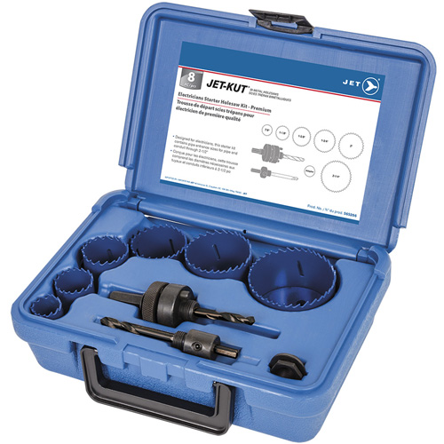 Coffret de scies-cloches haut de gamme pour &eacute;lectriciens, 8 morcea NTL Industrial