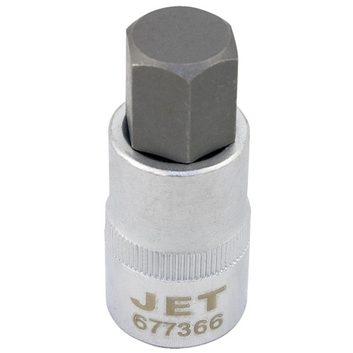 Bit Socket, Hex, 14 mm x 2" L, 1/2" Drive NTL Industrial