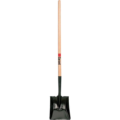 Square Point Shovel, Wood, Tempered Steel Blade, Straight Handle, 42" Long NTL Industrial