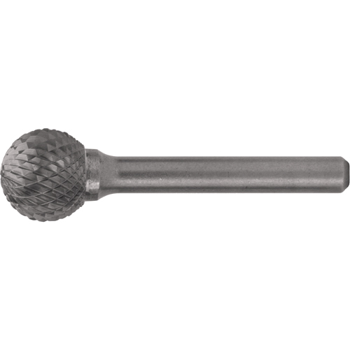 Solid Carbide Burrs - Ball Shape, 3/16" Dia., 1/4" Shank NTL Industrial