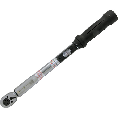 Cl&eacute; dynamom&eacute;trique &agrave; t&ecirc;te fine pour usage intensif, &agrave; cliquer, Entraînement 3/8" carr&eacute;, 10 - 80 lb-pi NTL Industrial
