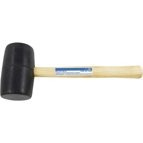 RM-32 Maillet en caoutchouc, 32 oz, Prise en Bois, 13-1/2" lo NTL Industrial
