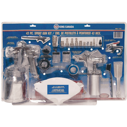 43-Pc. Spray Gun Kits NTL Industrial